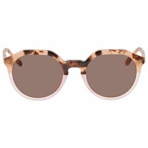 TORY BURCH Brown and Pink Oval Ladies Sunglasses